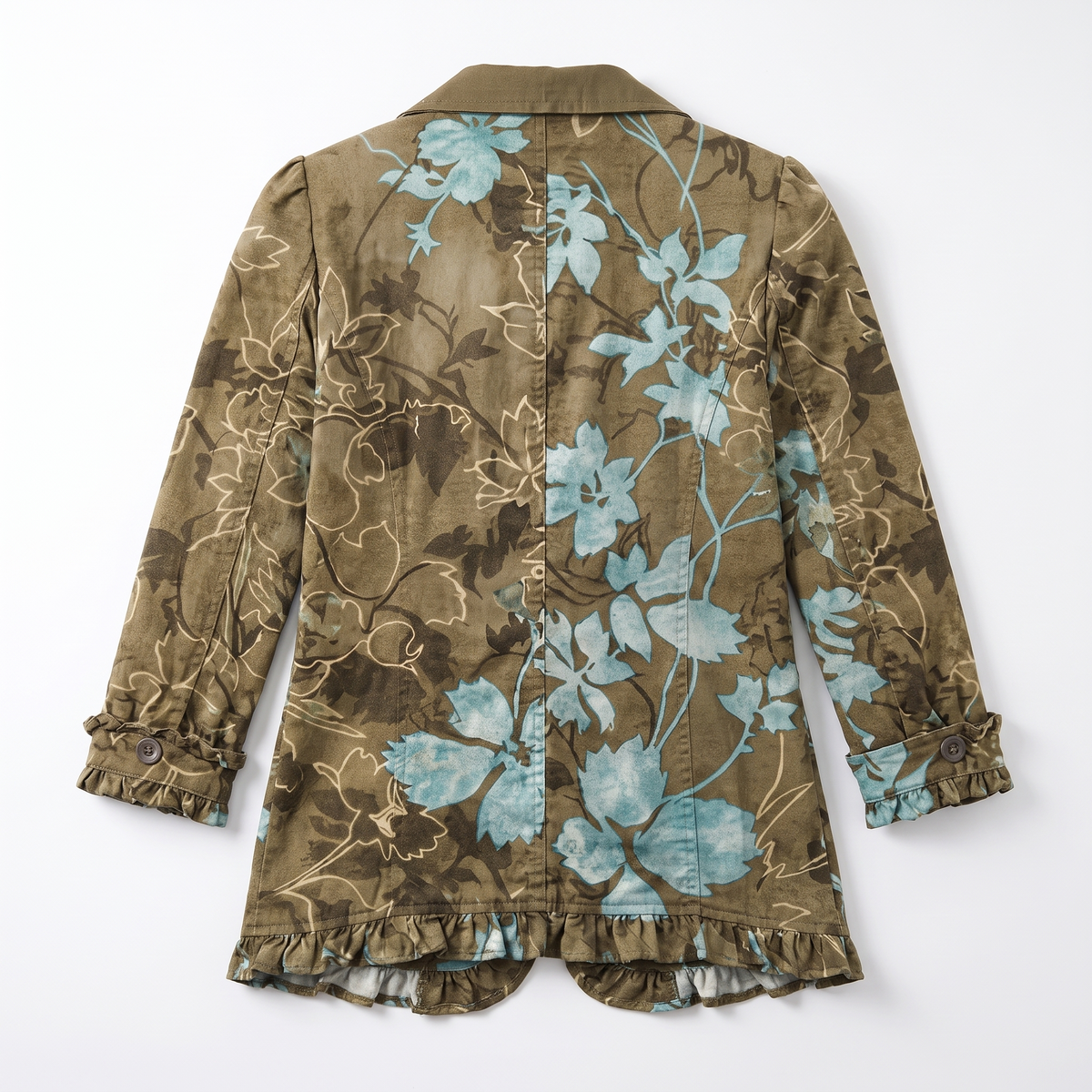 Isla™ Vintage Floral Ruffle Jacket