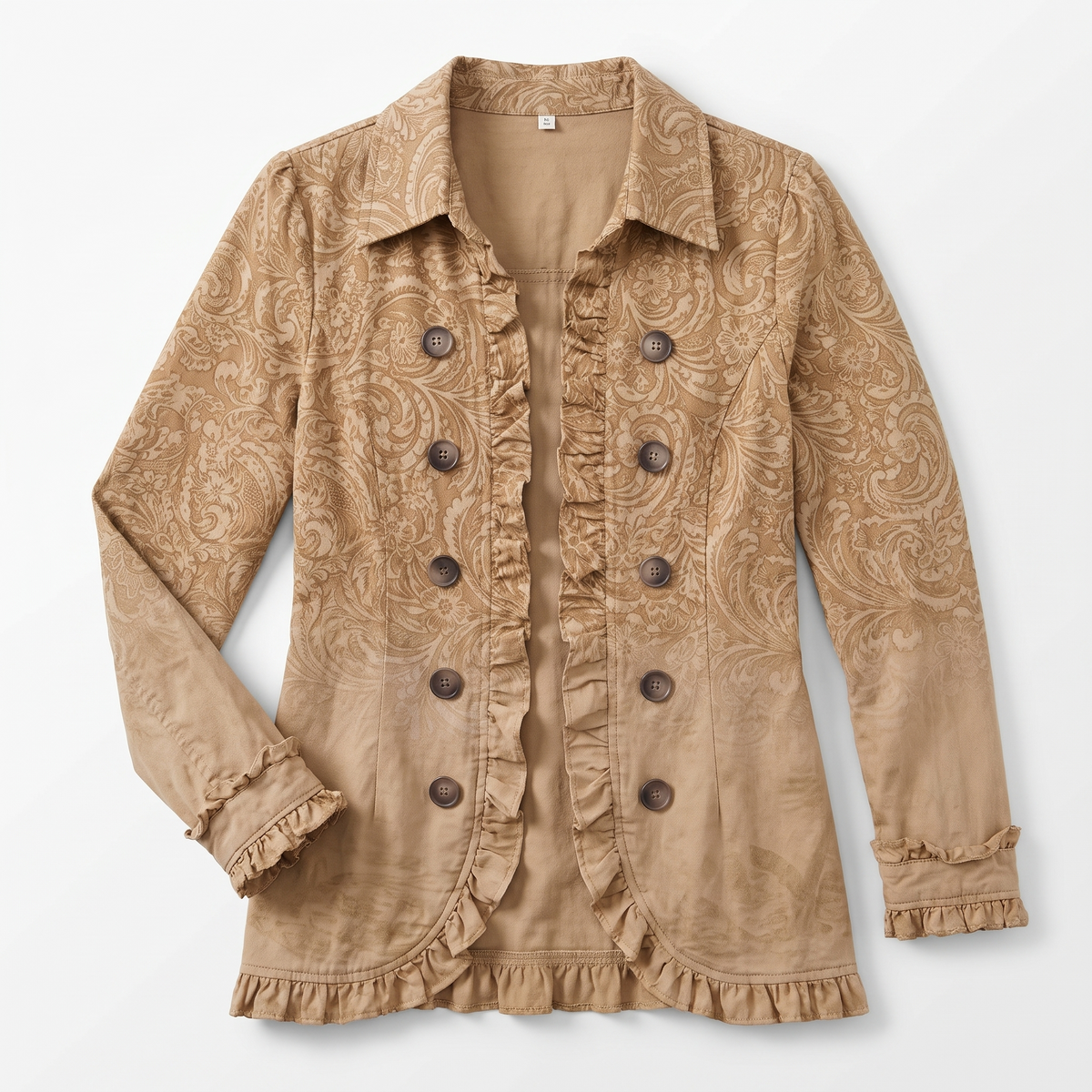 Adeline™ Western Print Ruffle Jacket
