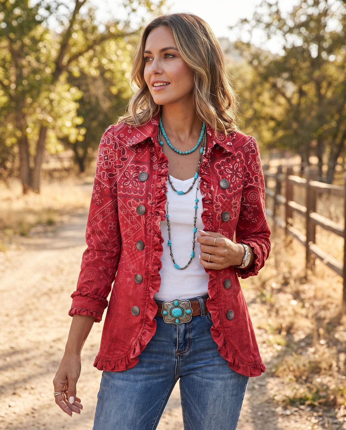 Delphine™ Paisley Ombré Jacket