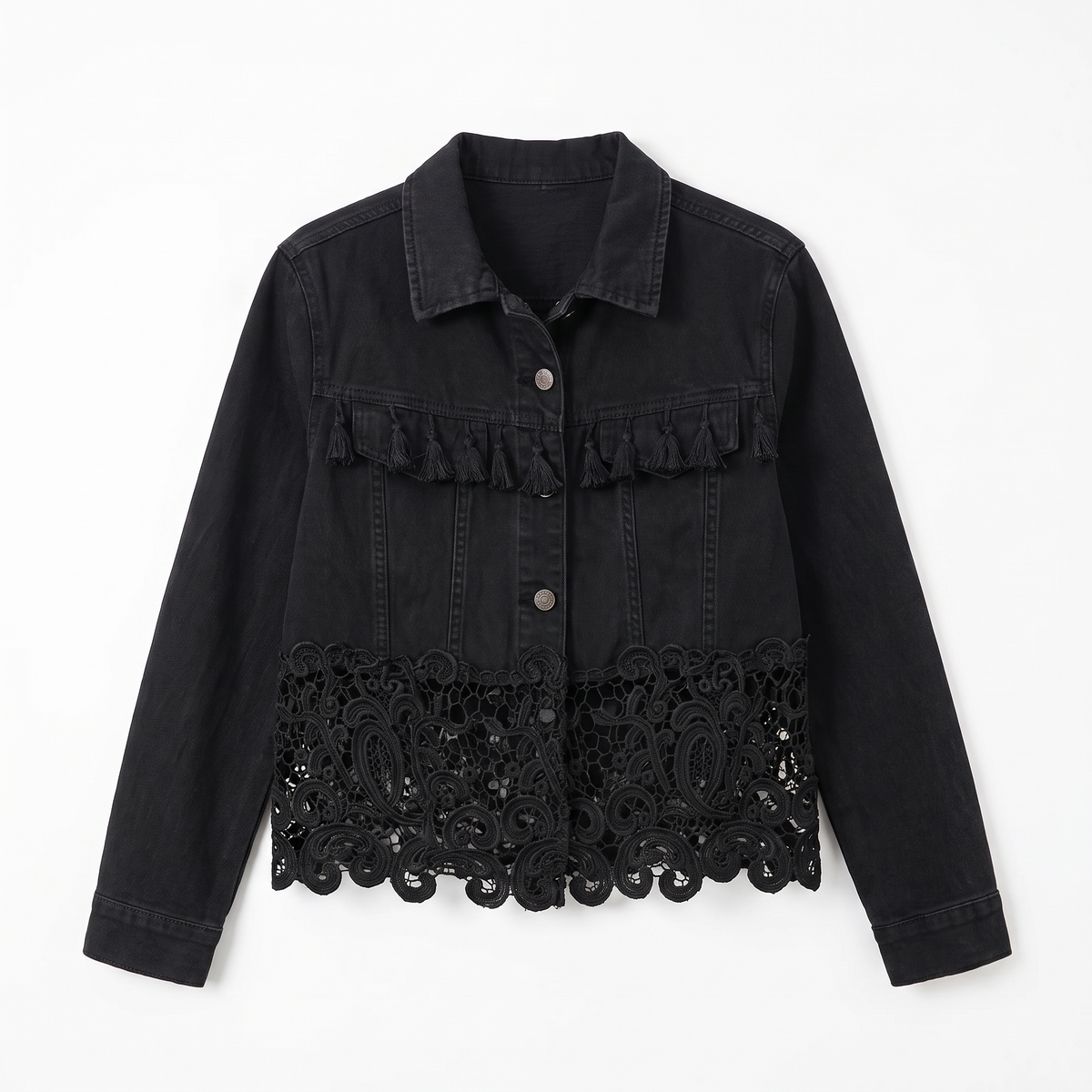 Genevieve™ Fringe Lace Jacket
