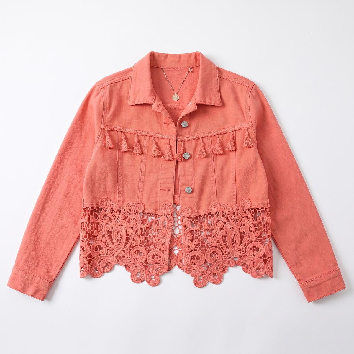 Genevieve™ Fringe Lace Jacket