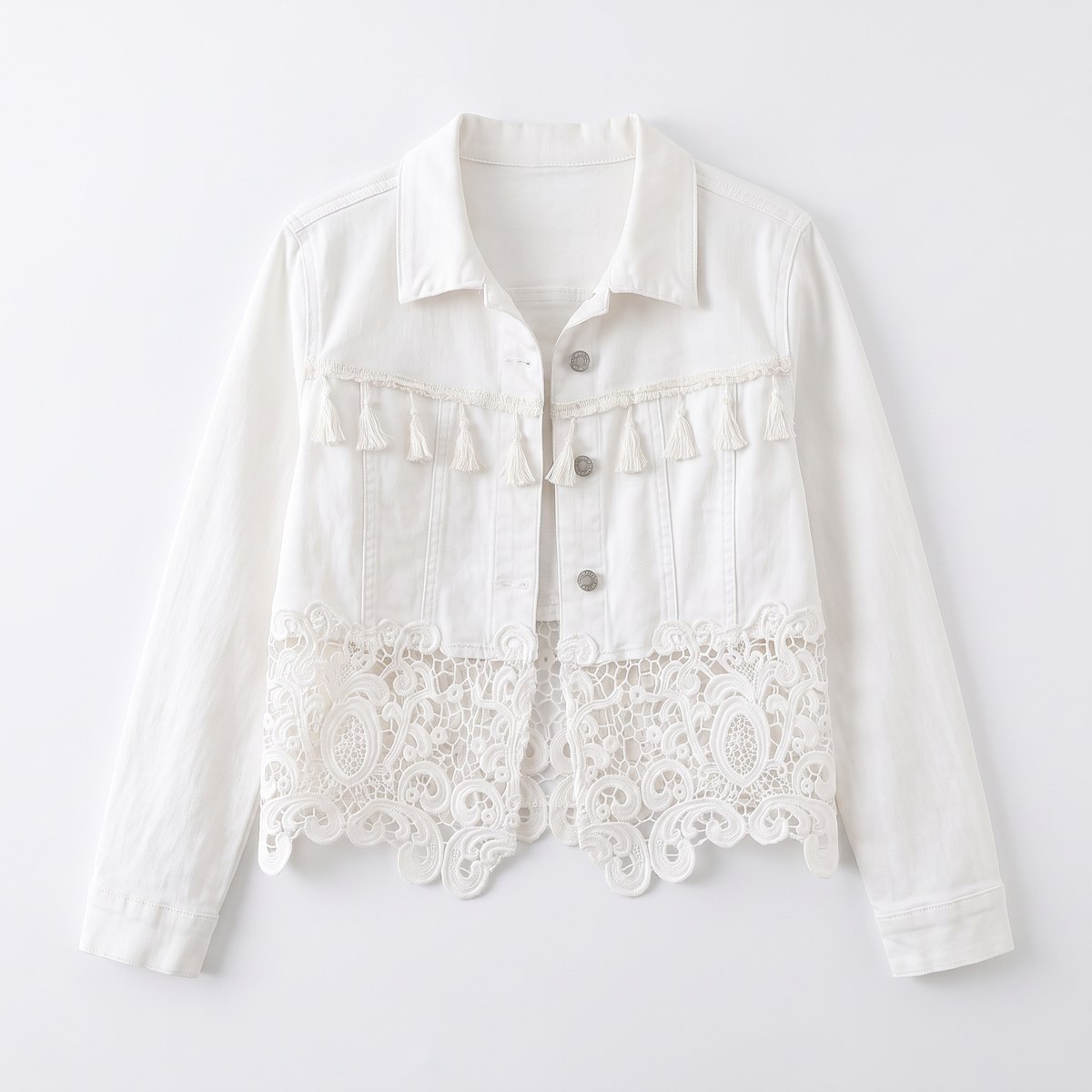 Genevieve™ Fringe Lace Jacket