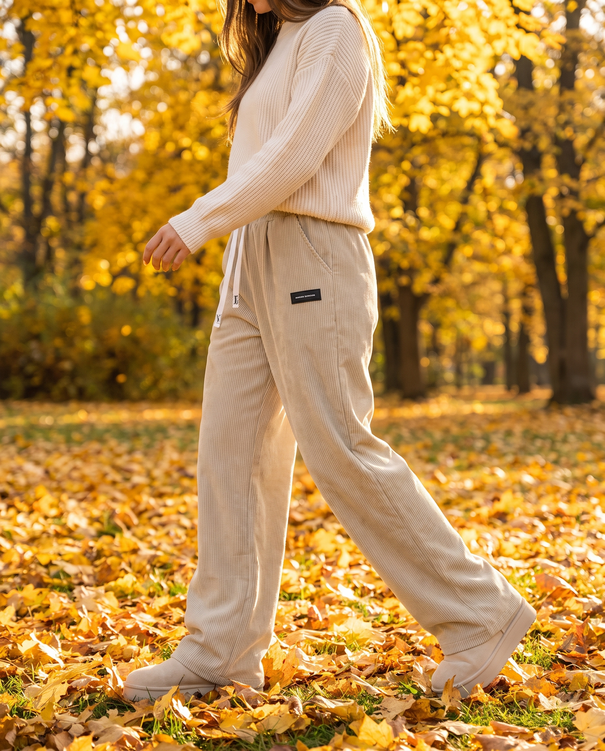 Margot™ Corduroy Wide-Leg Trousers