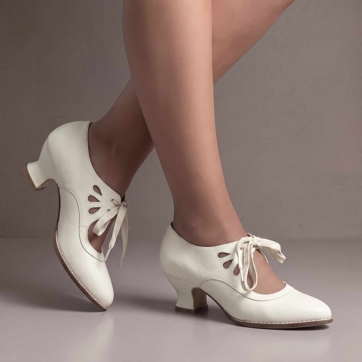 Adeline™ Vintage Lace-Up Heels