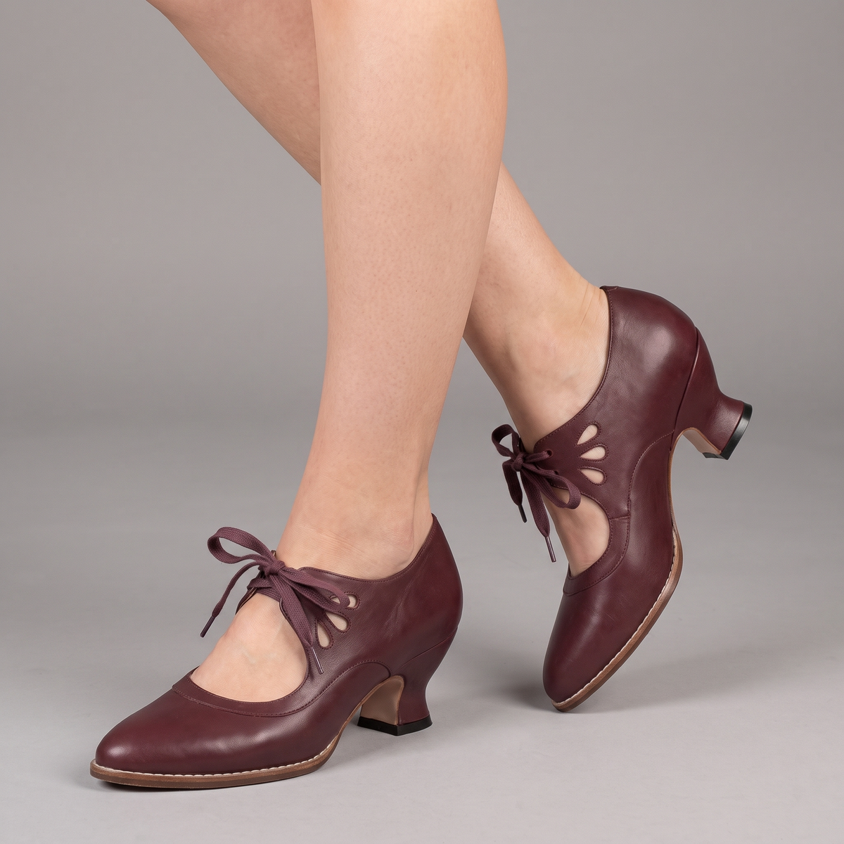 Adeline™ Vintage Lace-Up Heels