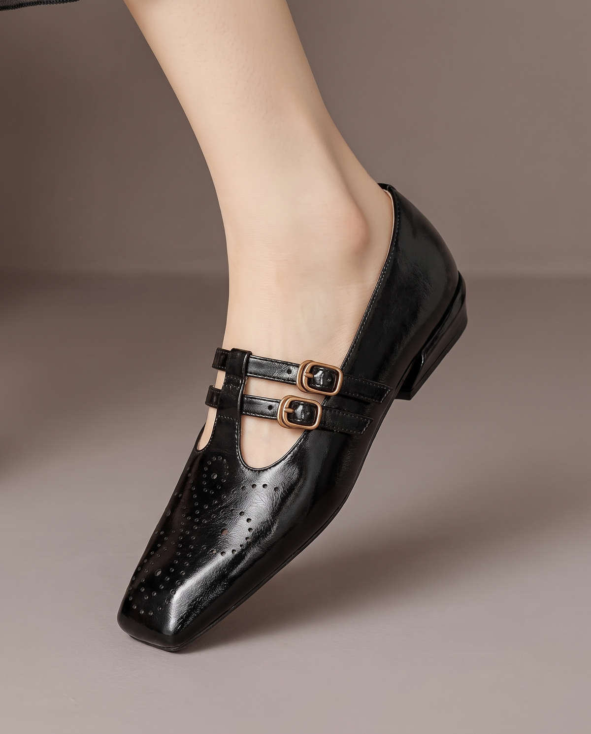 Estelle™ Vintage Double-Buckle Heels