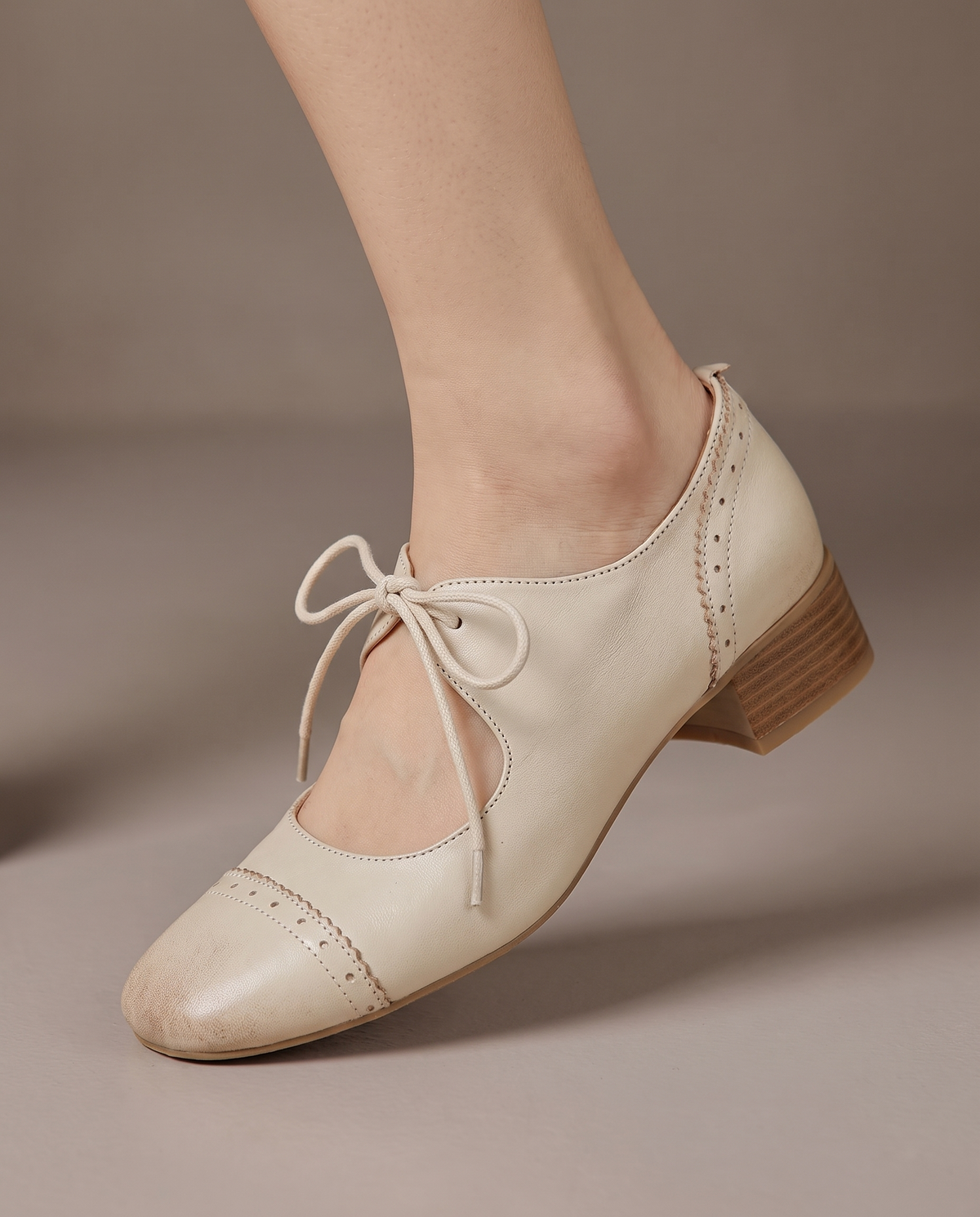 Lucienne™ Vintage Lace-Up Heels