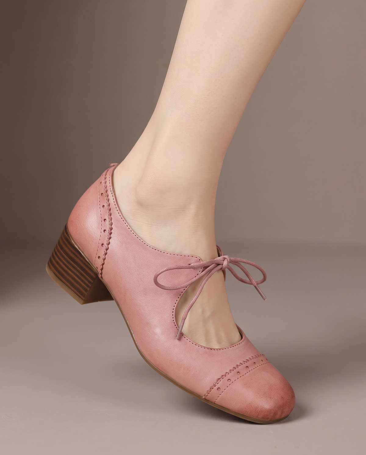Lucienne™ Vintage Lace-Up Heels