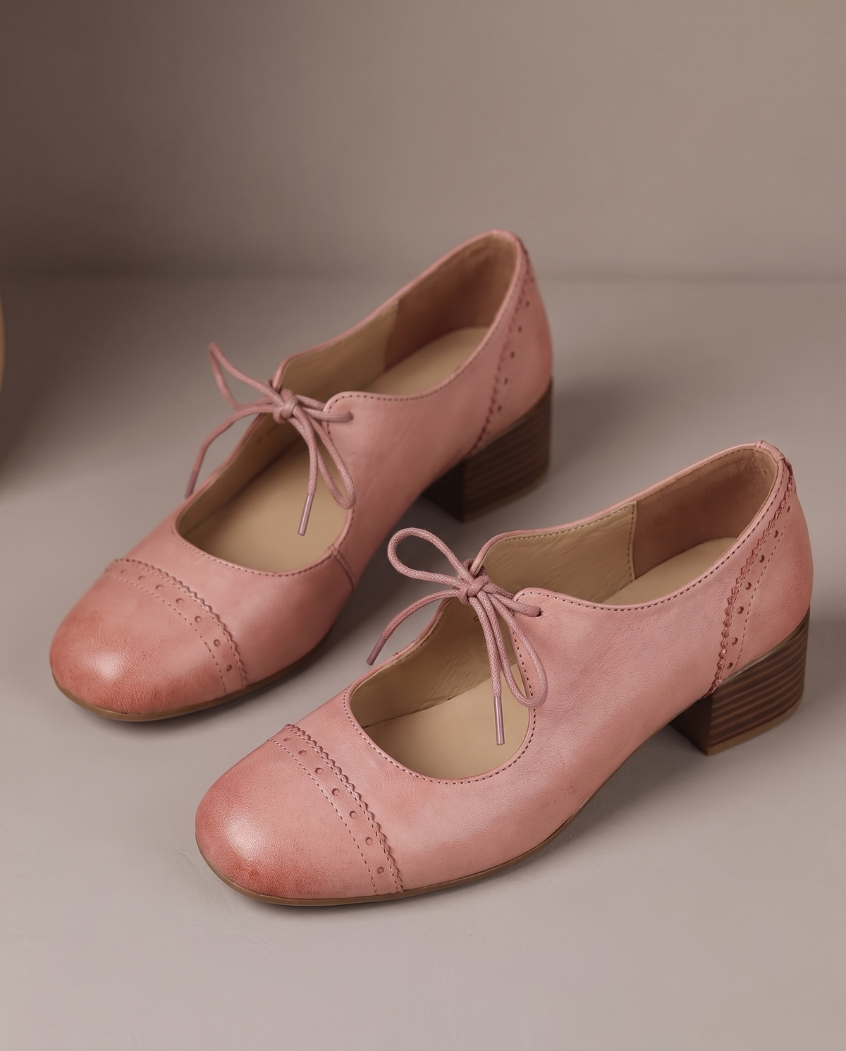 Lucienne™ Vintage Lace-Up Heels