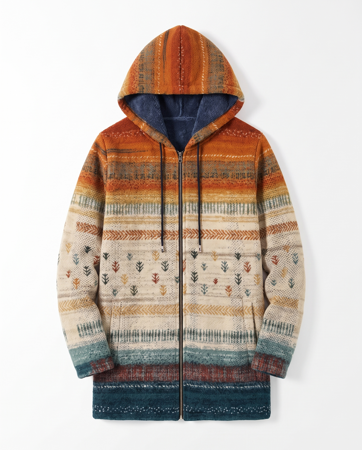 Seraphina™ | Artistic Hooded Cardigan Coat