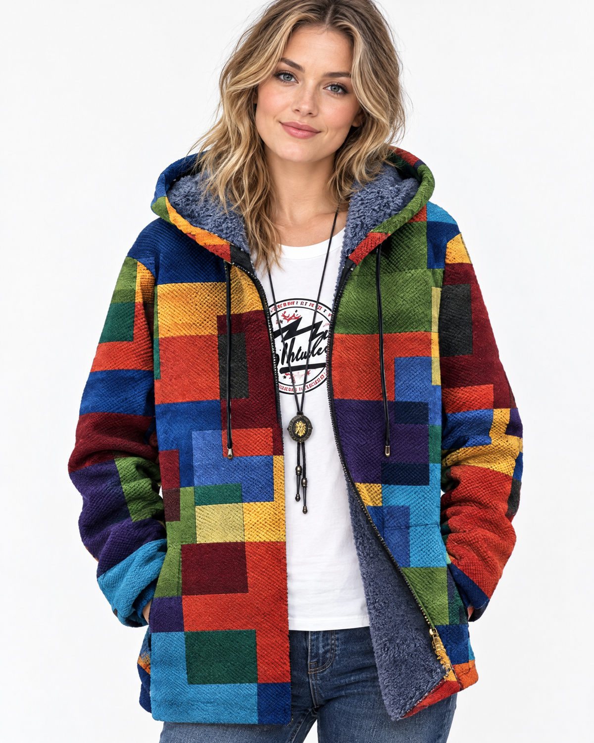 Maribel™ | Artful Hooded Cardigan