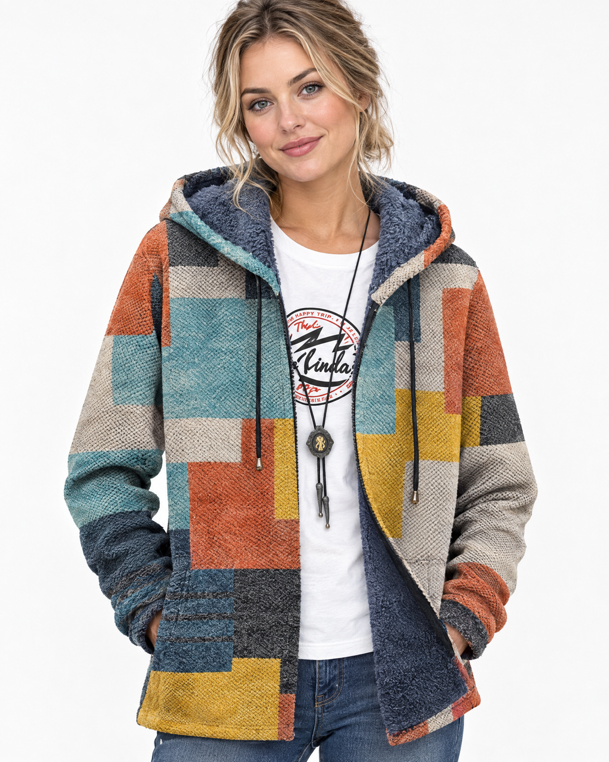 Adeline™ | Artistic Hooded Cardigan