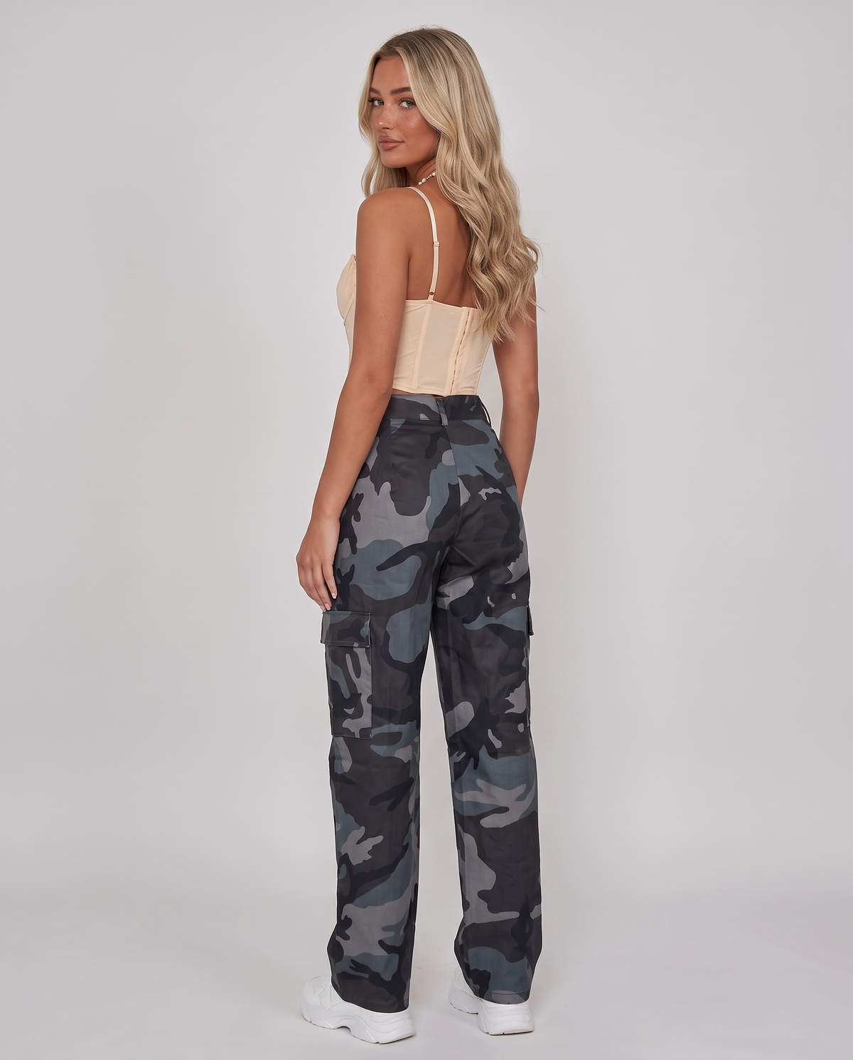 Sienna™ Camouflage Wide-Leg Jeans