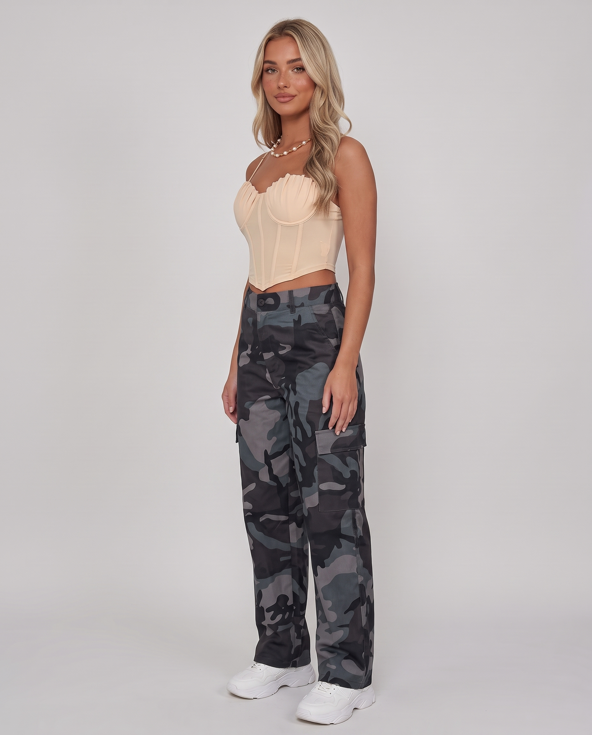 Sienna™ Camouflage Wide-Leg Jeans