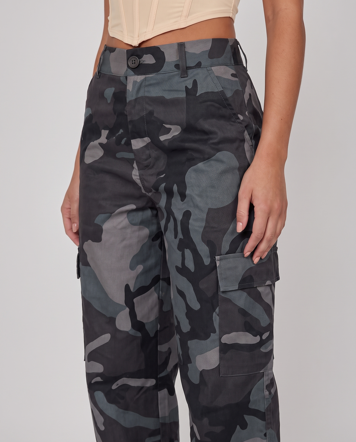 Sienna™ Camouflage Wide-Leg Jeans
