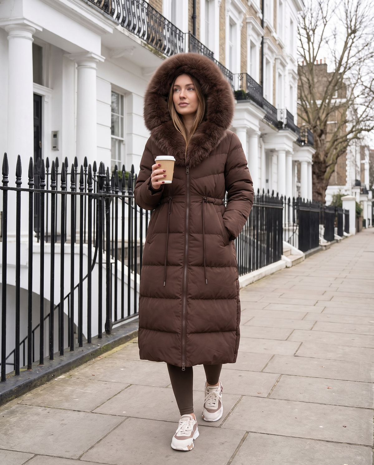 Charlotte™ Fur-Trim Puffer Coat
