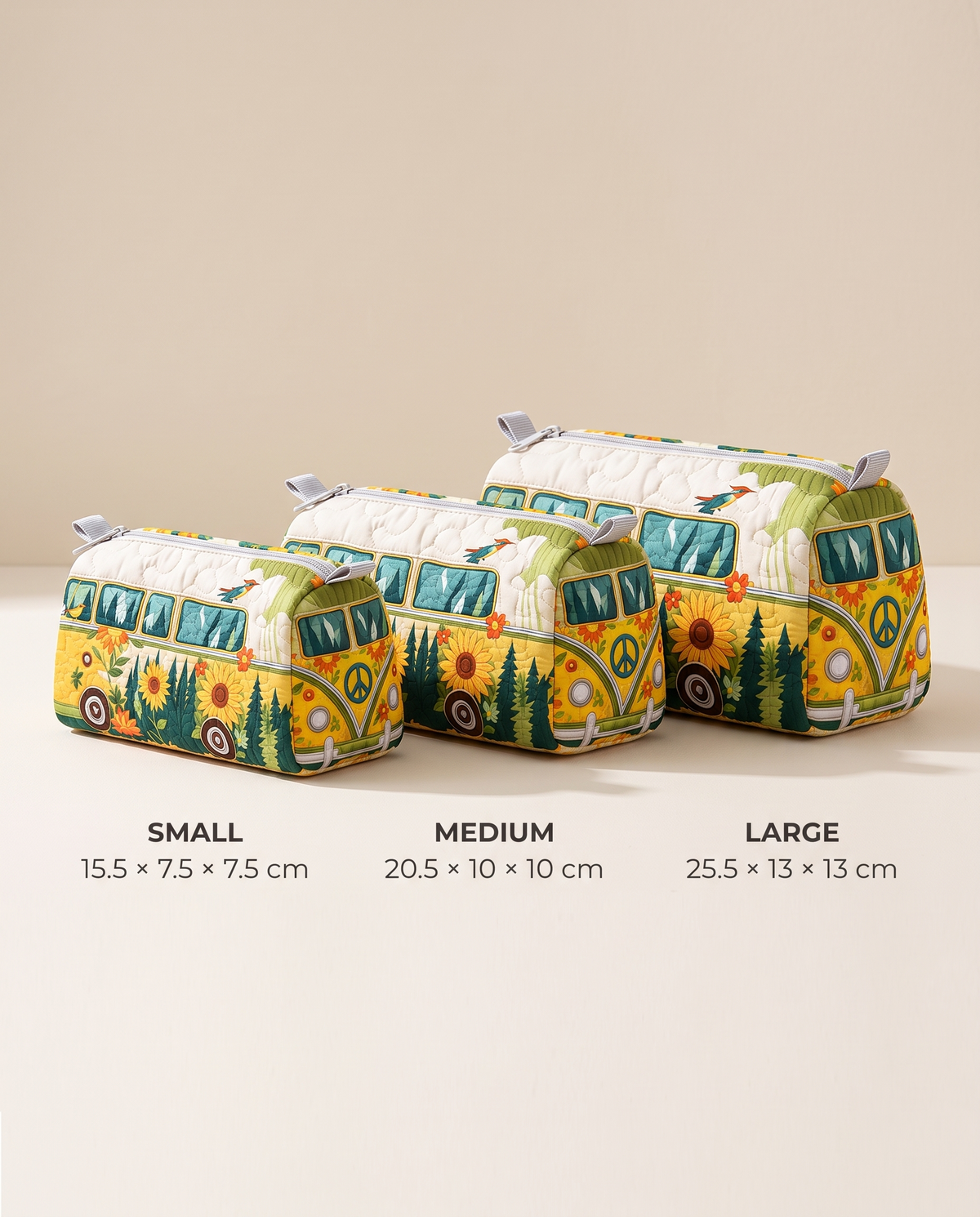 SUN | SUNFLOWER FOREST CAMPER COSMETIC BAG