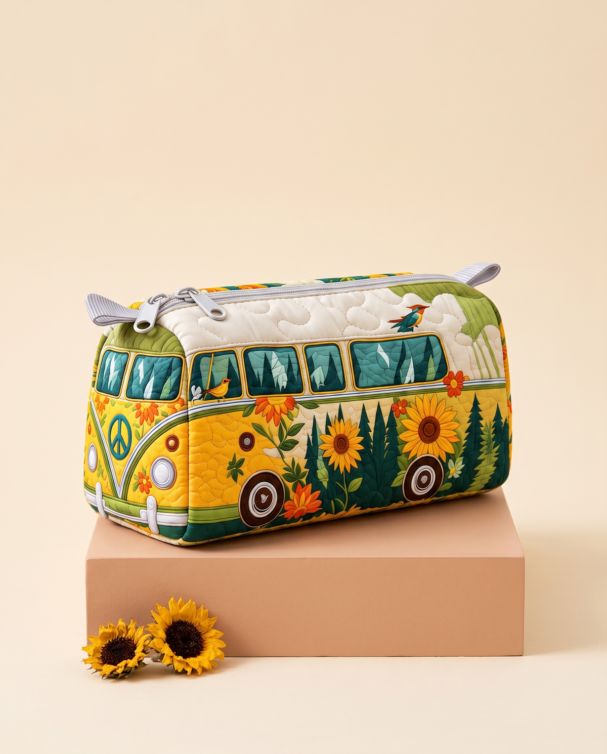 SUN | SUNFLOWER FOREST CAMPER COSMETIC BAG