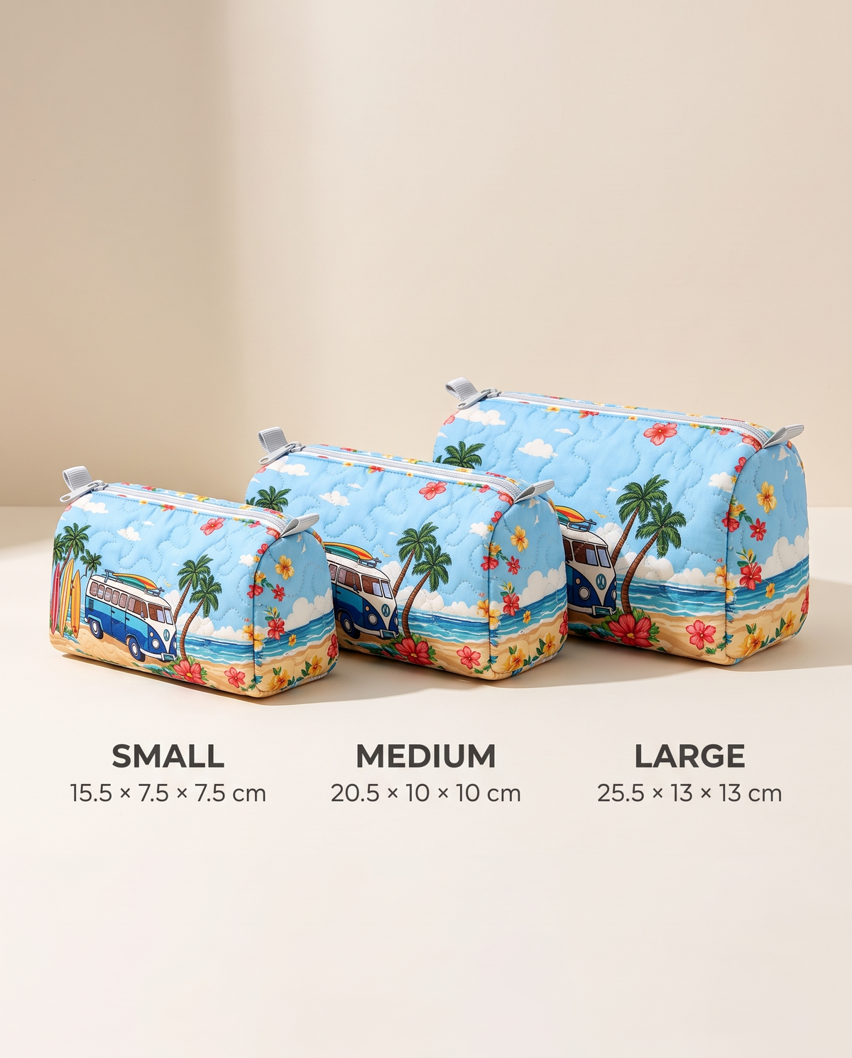 SURF | TROPICAL BEACH CAMPER COSMETIC BAG