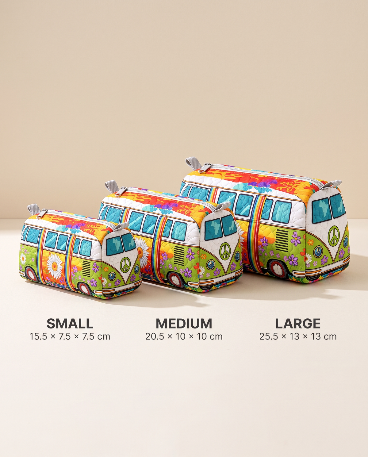 VAN | RAINBOW FLORAL CAMPER COSMETIC BAG