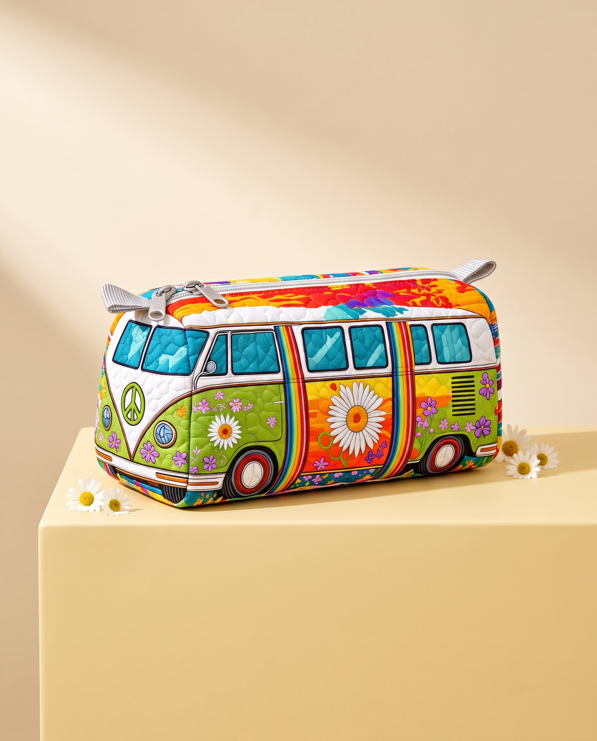 VAN | RAINBOW FLORAL CAMPER COSMETIC BAG