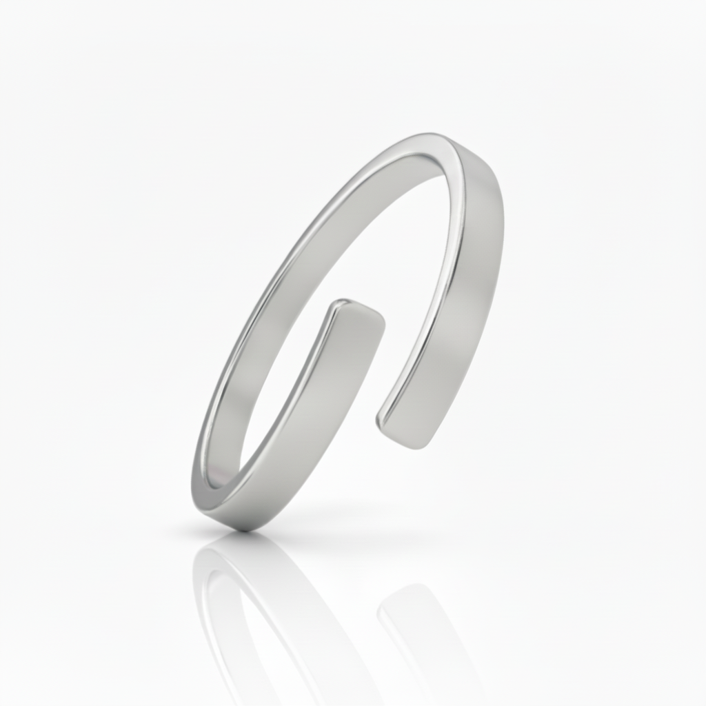Adjustable Double Name Ring